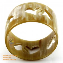 Natural circle horn necklace - Model 0009