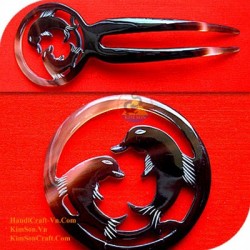 Double Stick Organic Horn Hair Stick