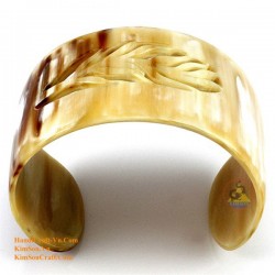 Natural circle horn necklace - Model 0009
