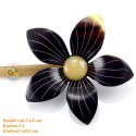Flower Organic Horn Hair Stick 