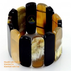 Natural circle horn necklace - Model 0009
