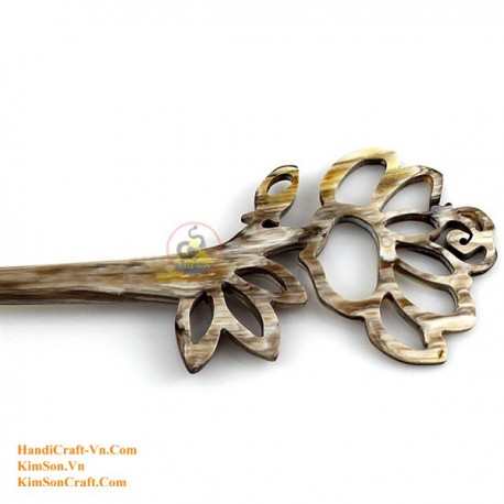 Flower Organic Horn Hair Stick 