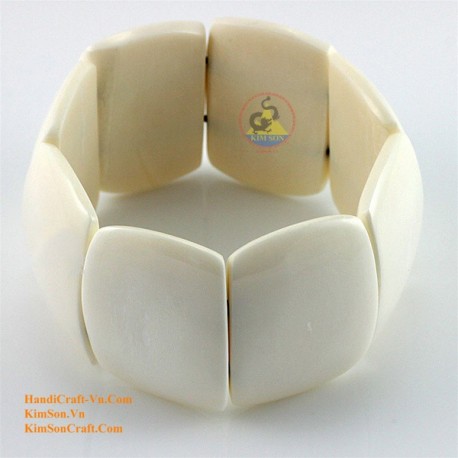 Natural circle horn necklace - Model 0009