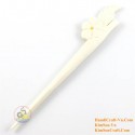 Flower Organic Bone Hair Stick
