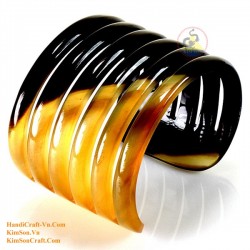 Natural circle horn necklace - Model 0009