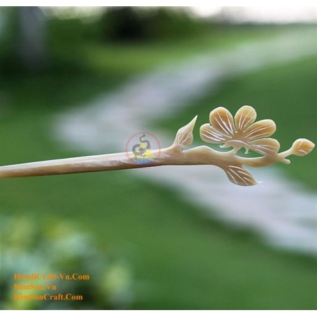 BamBoo Organic Horn & Bone Hair Stick