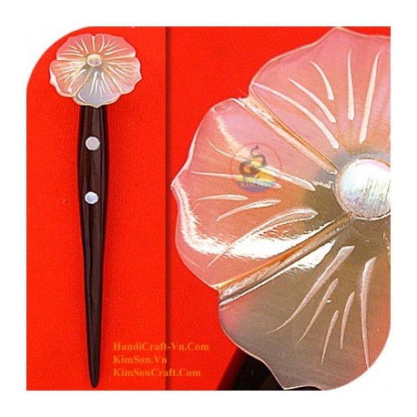 Flower Organic Horn Hair Stick