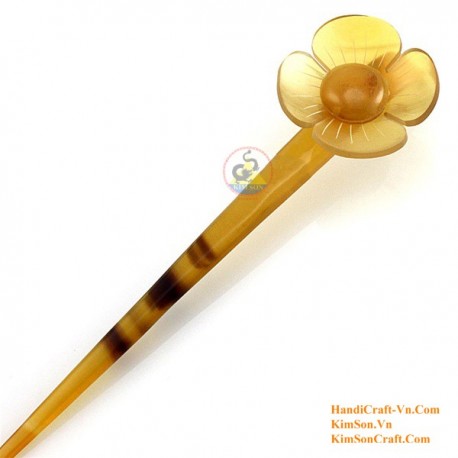 Flower Organic Horn Hair Stick