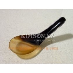 Chinese Soup Spoon in Marble Horn