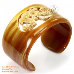 Natural circle horn necklace - Model 0009