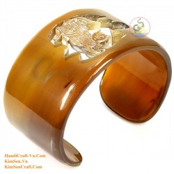 Natural circle horn necklace - Model 0009
