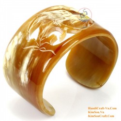 Natural circle horn necklace - Model 0009