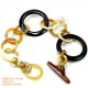 Natural circle horn necklace - Model 0009