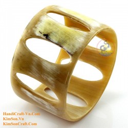 Natural circle horn necklace - Model 0009