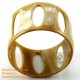 Natural circle horn necklace - Model 0009