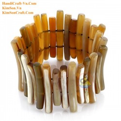 Natural circle horn necklace - Model 0009
