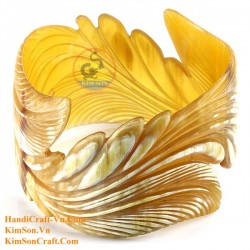 Natural circle horn necklace - Model 0009
