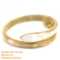 Natural circle horn necklace - Model 0009