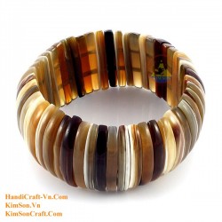 Natural circle horn necklace - Model 0009