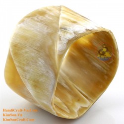 Natural circle horn necklace - Model 0009