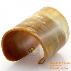 Natural circle horn necklace - Model 0009
