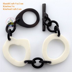 Natural circle horn necklace - Model 0009
