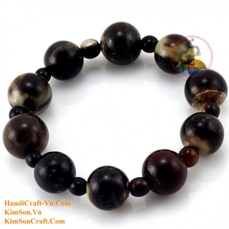 Natural circle horn necklace - Model 0009