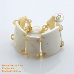 Natural circle horn necklace - Model 0009