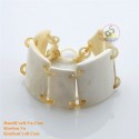 Natural horn and bone bracelet - Model 0133