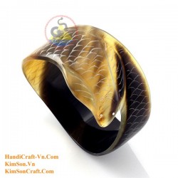 Natural circle horn necklace - Model 0009