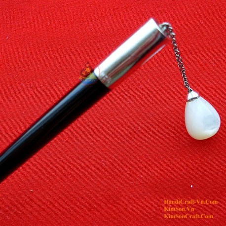 Organic Horn & Mother of Pearl Hair Stick