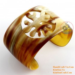 Natural circle horn necklace - Model 0009