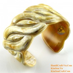 Natural circle horn necklace - Model 0009