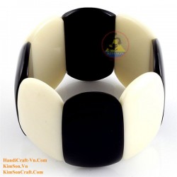Natural horn and bone bracelet - Model 0145