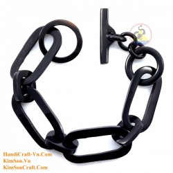 Natural circle horn necklace - Model 0009