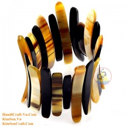 Natural circle horn necklace - Model 0009