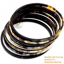 Natural circle horn necklace - Model 0009
