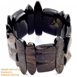 Natural circle horn necklace - Model 0009