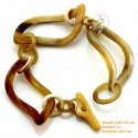 Natural circle horn necklace - Model 0009