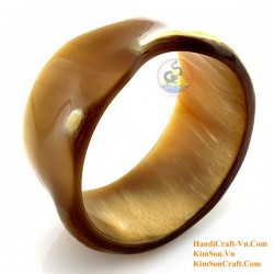 Natural circle horn necklace - Model 0009