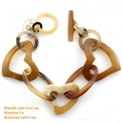 Natural circle horn necklace - Model 0009