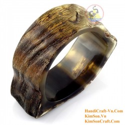 Natural circle horn necklace - Model 0009
