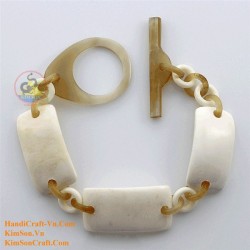 Natural circle horn necklace - Model 0009