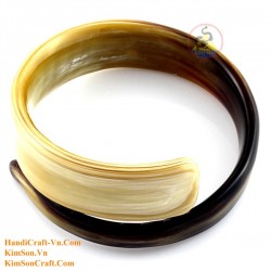 Natural circle horn necklace - Model 0009