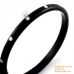Natural circle horn necklace - Model 0009