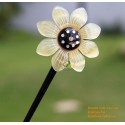 Sun Flower organische Horn & Mutter der Perle Haar Stick