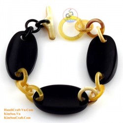 Natural circle horn necklace - Model 0009