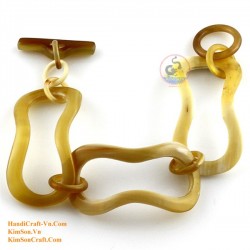 Natural circle horn necklace - Model 0009