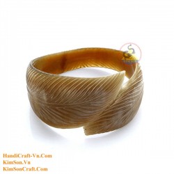 Natural circle horn necklace - Model 0009