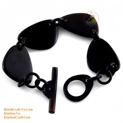 Natural circle horn necklace - Model 0009